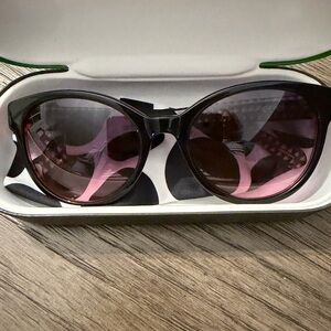 Like-new Kate Spade New York sunglasses with luxe pink lenses + full set 💖